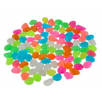 Set 100 pietre decorative fluorescente, culoare Multicolor, AVX-AG653C Set 100 pietre decorative fluorescente, culoare Multicolor, AVX-AG653C