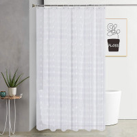 Perdea de dus semitransparenta din PEVA, dimensiune 180 x 180 cm Perdea de dus semitransparenta din PEVA, dimensiune 180 x 180 cm