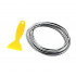 Banda decor interior crom TUNING, 5m, ARGINTIU [5]