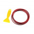 Banda decor interior crom TUNING, 5m, ROSU [5]