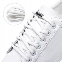 Sireturi elastice SMART pentru incaltaminte cu clema metalica, culoare alba Sireturi elastice SMART pentru incaltaminte cu clema metalica, culoare alba