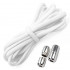 Sireturi elastice SMART pentru incaltaminte cu clema metalica, culoare alba [3]