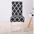 Husa universala pentru scaune clasice, model ROMB, culoare NEGRU + ALB [3]
