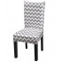 Husa universala pentru scaune clasice, model WAVE, culoare GRI + ALB [2]