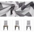 Husa universala pentru scaune clasice, model WAVE, culoare GRI + ALB [3]