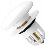 Dop scurgere chiuveta, universal, deschidere cu click, material oțel, diametru exterior 66 mm, culoare Alba Dop scurgere chiuveta, universal, deschidere cu click, material oțel, diametru exterior 66 mm, culoare Alba