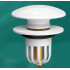 Dop scurgere chiuveta, universal, deschidere cu click, material oțel, diametru exterior 66 mm, culoare Alba [5]