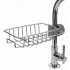Raft organizator universal pentru bucatarie sau baie, montaj pe robinet, material otel, culoare Argintiu [3]