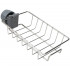 Raft organizator universal pentru bucatarie sau baie, montaj pe robinet, material otel, culoare Argintiu [4]