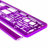 Suport numar inmatriculare din plastic, calitate Premium, culoare VIOLET Suport numar inmatriculare din plastic, calitate Premium, culoare VIOLET