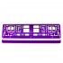 Suport numar inmatriculare din plastic, calitate Premium, culoare VIOLET [2]