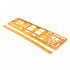 Suport numar inmatriculare din plastic, calitate Premium, culoare ORANGE [2]
