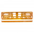 Suport numar inmatriculare din plastic, calitate Premium, culoare ORANGE [3]