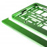 Suport numar inmatriculare din plastic, calitate Premium, culoare VERDE [4]