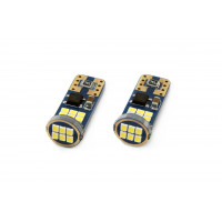Set becuri auto cu LED CANBUS UltraBright compatibil T10e W5W 18 SMD Alb 12V/24V, destinat competitiilor auto sau off-road Set becuri auto cu LED CANBUS UltraBright compatibil T10e W5W 18 SMD Alb 12V/24V, destinat competitiilor auto sau off-road