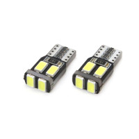 Set becuri auto cu LED CANBUS compatibil T10 W5W 6 SMD Alb 12V, destinat competitiilor auto sau off-road Set becuri auto cu LED CANBUS compatibil T10 W5W 6 SMD Alb 12V, destinat competitiilor auto sau off-road