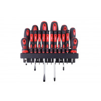 Set de surubelnite cu suport de perete 18 buc Set de surubelnite cu suport de perete 18 buc