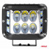 Proiector LED pentru Off-Road, ATV, SSV,  culoare 6500K, cu doua functii, tensiune 9 - 36V, dimensiune, 110 x 75 mm [2]