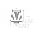 Filtru de aer conic albastru cu 3 adaptoare [2]