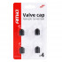 Set 4 capacele auto din plastic pentru ventil, culoare Neagra [3]