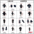 Set cleme - clipsuri reconditionare auto, 620 piese, diferite modele [7]