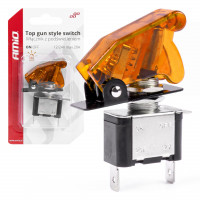 Comutator iluminat (intrerupator) cu protectie, destinatie auto, moto, ATV, SSV, Off-Road, model 