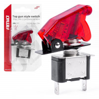 Comutator iluminat (intrerupator) cu protectie, destinatie auto, moto, ATV, SSV, Off-Road, model 