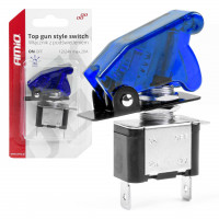Comutator iluminat (intrerupator) cu protectie, destinatie auto, moto, ATV, SSV, Off-Road, model 