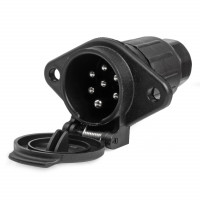 Priza remorca cu 7 PIN, Tip N, tensiune 24V, destinatie TIR, Camion Priza remorca cu 7 PIN, Tip N, tensiune 24V, destinatie TIR, Camion