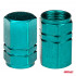Set 4 capacele auto pentru ventil, din aluminiu, model Hexagon, culoare Verde [3]