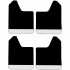 Set 4 Aparatori Noroi SPORT din cauciuc pentru autoturisme, universale,  model Silver, dimensiune 30 x 23cm [2]