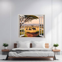 Folie imprimata color pentru decor perete locuinta, dimensiune 125 x 110cm, model: VIEW TO HAVEN 08 Folie imprimata color pentru decor perete locuinta, dimensiune 125 x 110cm, model: VIEW TO HAVEN 08