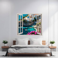 Folie imprimata color pentru decor perete locuinta, dimensiune 125 x 110cm, model: VIEW TO HAVEN 13 Folie imprimata color pentru decor perete locuinta, dimensiune 125 x 110cm, model: VIEW TO HAVEN 13