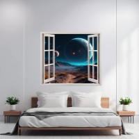 Folie imprimata color pentru decor perete locuinta, dimensiune 125 x 110cm, model: VIEW TO HAVEN 32 Folie imprimata color pentru decor perete locuinta, dimensiune 125 x 110cm, model: VIEW TO HAVEN 32