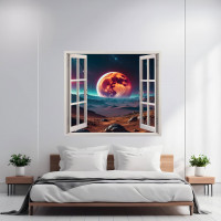 Folie imprimata color pentru decor perete locuinta, dimensiune 125 x 110cm, model: VIEW TO HAVEN 33 Folie imprimata color pentru decor perete locuinta, dimensiune 125 x 110cm, model: VIEW TO HAVEN 33