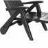 Sezlong de Plaja sau Gradina, reglabil, dimensiune 190 x 60 x 72 cm, material plastic, culoare Negru [2]