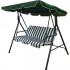 Balansoar pentru gradina, capacitate 3 persoane, dimensiune 170 x 110 x 153 cm, culoare Verde/Crem [2]