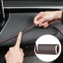 Banda decorativa pentru interiorul vehiculului, lungime 2m, din piele ecologica, culoare Neagra + cusatura Rosie [2]
