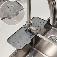 Covoras din silicon anti-picurator pentru lavoare, dimensiune 36,5 x 14 cm, culoare Gri Covoras din silicon anti-picurator pentru lavoare, dimensiune 36,5 x 14 cm, culoare Gri