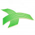 Set 16 inele din autocolant pentru jante culoare Verde Lucios [2]