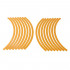 Set 16 inele din autocolant pentru jante culoare Gold Lucios [2]