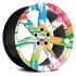 Set 4 Folii Imprimate Outdoor cu EcoSolvent, autoadezive, pentru decorarea jantelor auto, dimetru 60 cm, model FJT-33 [2]