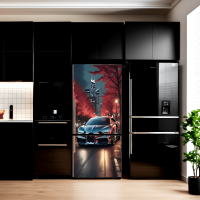 Folie imprimata color pentru decor Frigider, dimensiune 200 x 90cm, model: AVX-FR08