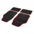 Set 4 Covorase auto din Mocheta, model Universal, culoare Negru cu margine Rosie, dimensiuni fata 64 x 44cm | spate 44 x 29cm [2]