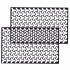 Set 2 folii autoadezive decupate pentru decorarea stopurilor auto, dimensiune 2 x 48 x 30cm, culoare Negru Mat, model HONEYCOMB TRIANGLE [4]