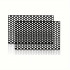 Set 2 folii autoadezive decupate pentru decorarea stopurilor auto, dimensiune 2 x 48 x 30cm, culoare Negru Mat, model HONEYCOMB [5]