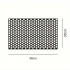 Set 2 folii autoadezive decupate pentru decorarea stopurilor auto, dimensiune 2 x 48 x 30cm, culoare Negru Mat, model HONEYCOMB [6]