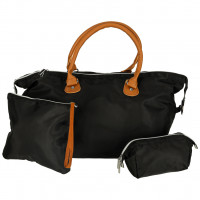 Set 3 piese, geanta de calatorie multifunctionala pentru carucior, set culoare negra, pentru mamici Set 3 piese, geanta de calatorie multifunctionala pentru carucior, set culoare negra, pentru mamici