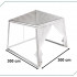 Pavilion de gradina, cort pentru petreceri, foișor cu plasa de tantari, culoare alb/verde, dimensiune 3 x 3 m [4]
