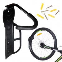 Suport pentru bicicleta cu prindere pe perete, rabatabil, metalic, culoare Neagra Suport pentru bicicleta cu prindere pe perete, rabatabil, metalic, culoare Neagra